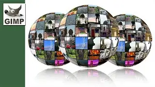 How to make a spherical collage in GIMP
