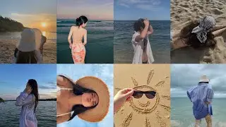 Bonitas maneras para tomarse fotos en la playa 🌊.