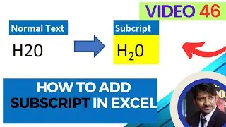 How to Add Subscript in Excel (the Simplest Way)