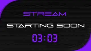 Stream Starting Soon 4K Purple