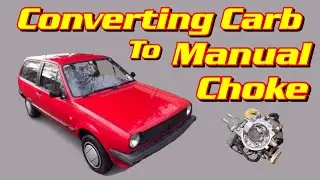 Volkswagen Polo MK2 Breadvan ( Manual Choke Conversion Pierburg 1B  ) 1988 VW Carb