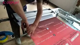 How to assemble Wide base aluminum roll up banner stand with Clip bar?