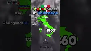 Italian Wars of Unification 🇮🇹 #mapping #shorts #italy #history #education #geography