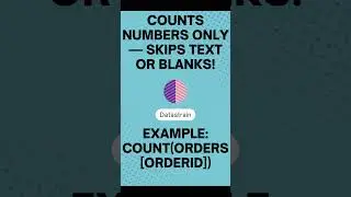 Power BI DAX COUNT Function Explained | Count Numbers Only! 