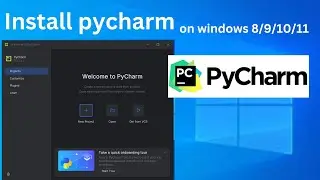how to install and use  pycharm on windows 10/11 #pycharm