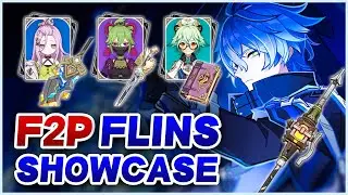 FLINS F2P TEAM EARLY ACCESS SHOWCASE (4-Star Characters and Weapons Only) | Genshin Impact