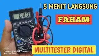 Cara Menggunakan Multitester/Multimeter Digital | Mudah Untuk Pemula
