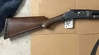 Butt plate and Recoil pad installation, Winchester 1897.