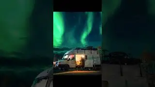 Many nights in Abisko where the aurora was so strong you could film it. #vanlife #sweden