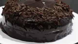 Eggless chocolate cake without oven recipe with easy cake decorating process (In hindi)