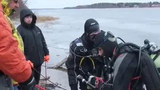 Айс дайвинг на Врево.    Ice diving at lake Vrevo