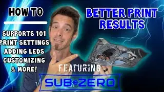 3D printing settings & custom supports tips & tricks | Improve 3D prints | 3D print sub zero how to