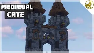 Minecraft | How to Build Medieval Gate | Tutorial Medieval Castle #01