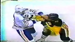 Lindy Ruff vs Paul Baxter December 6, 1981
