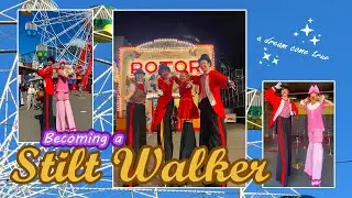 Becoming a stilt walker 🎪| trying not to fall over for 4 days 🪼| my daily life