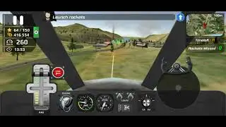 HFPS - Helicopter Flight Pilot Simulator - Destroy Aircraft With Rockets - Mission 10 - Cockpit View