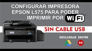 Print via Wi-Fi on our Epson L575 printer / configure without using the USB cable