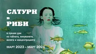 🪐САТУРН в РИБИ Март 2023 - Март 2024* Лекуване чрез Елиминация, Воля и Концентрация