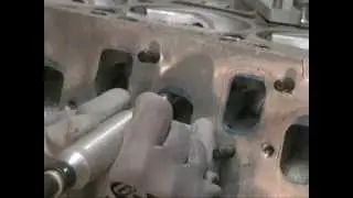 Cylinder head porting, cutting the aluminum ports