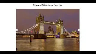 How to create a Manual Slideshow using HTML, CSS and JavaScript