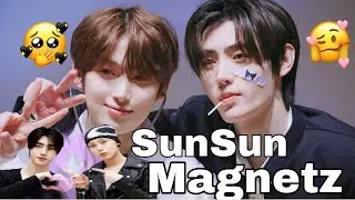 sunoo and sunghoon being inseparable (sunsun magnet)