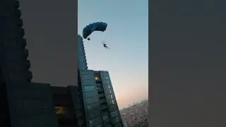 Sunset Tower BASE jump