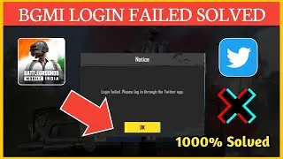 Bgmi login failed twitter problem | | bgmi twitter login problem | pubg twitter ogin problem fix