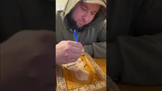 Финальный этап работы с иконой. Покрытие маслом 