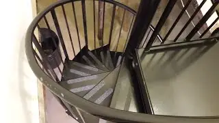 We put in spiral stairs!