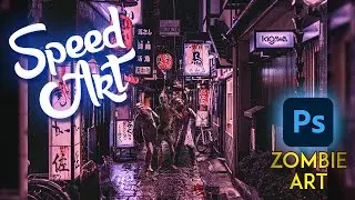 Zombie Photo Manipulation Speed Art using Photoshop