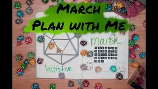 March Plan with Me | Dungeon & Dragon Theme