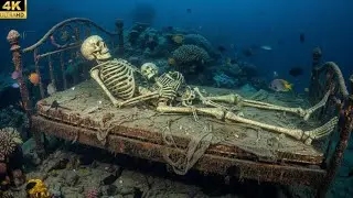 Inside the Titanic: A Father and Child Left on a Broken Bed Inside the Titanic — A Haunting 1912