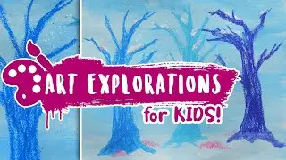Kids Art Lessons, Spring Semester Video Lesson 01: Jackson Pollock Snowscape