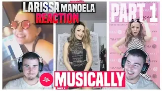 Reacting to larissa manoela Musical.ly
