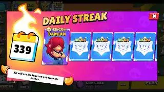 NEW BRAWLER DAMIAN STREAK!!!😱 BRAWL STARS NEW UPDATE 🔥🚀