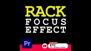 RACK FOCUS | ADOBE PREMIERE PRO | #shorts
