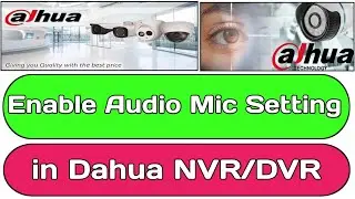 Audio Mic Setting in Dahua NVR/DVR | How to Configure Audio Mic | How to enable AUDIO Mic in Dahua.
