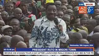 Gov. Orengo DRUMS UP SUPPORT for Ruto in Migori, crowd ERRUPTS