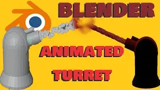 I animated a turret in BLENDER!