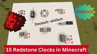 15 Redstone Clocks, die jeder Minecraft-Spieler kennen muss! Tutorial