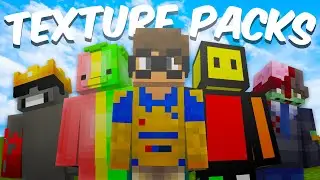 UTILICÉ los MEJORES TEXTURE PACKS de YOUTUBERS HISPANOS para BEDWARS...