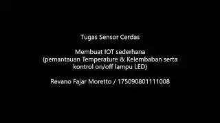 Simple IOT - Monitoring Temperatue & Humidity, and LED Control