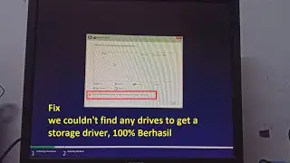 Mengatasi Permasalahan hardisk tidak terdetek/terbaca pada saat instal ulang windows