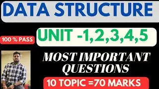Data Structure Aktu Most Important Questions | Aktu DSA Questions All Unit Cover Questions