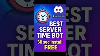 How to Install Server Time Bot on Discord | Setup Server Clock, Countdown & Time zone in 40 Seconds