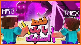 😶 کل ماینکرفت رو فقط با یه استیک تموم کردیم | We finished the Minecraft with a stick