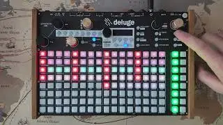 Crockett's Theme recreated on Synthstrom Deluge