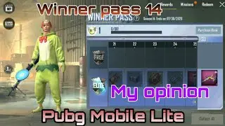 Winner Pass 14 Unlock In Pubg Mobile Lite || Pubg Mobile Lite In Winner Pass 14 Is All Reward OP?