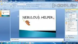 How to add Hand writing effect on ms power point 2007