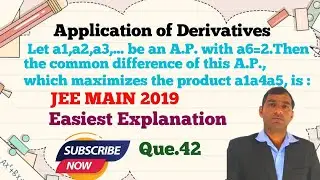 Let a1,a2,a3,... be an A.P. with a6=2.Then the common difference of this A.P.which maximizes